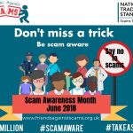 scam awareness month poster