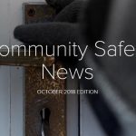 cover of october 2018 community safety news