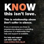 poster for thames valley police and crime commissioner coercive control and abusive relationship campaign