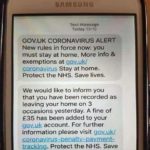 sample coronavirus text scam